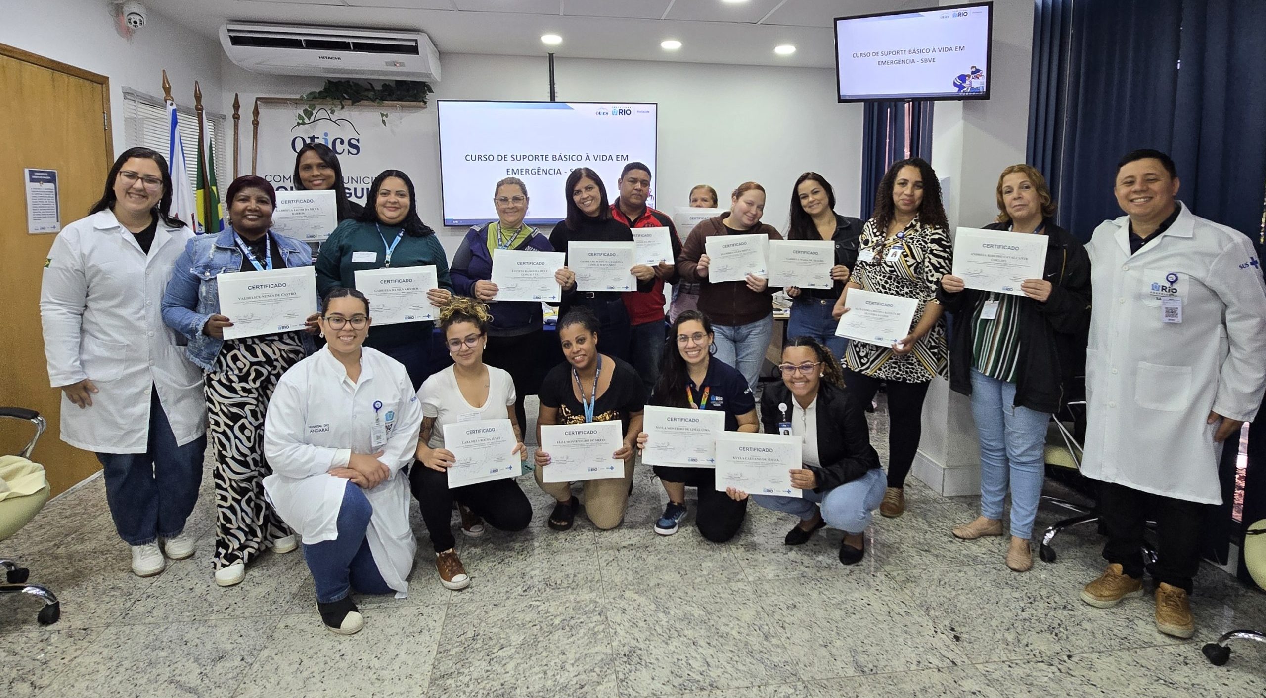 67ª Turma do Curso de Suporte Básico à Vida em Emergência (SBVE) na OTICS Souza Aguiar