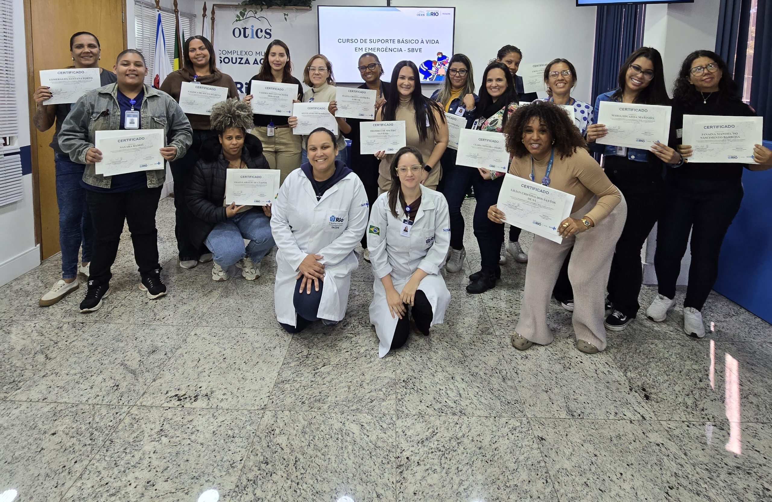 75ª Turma do Curso de Suporte Básico à Vida em Emergência (SBVE) aconteceu na OTICS-Rio Souza Aguiar