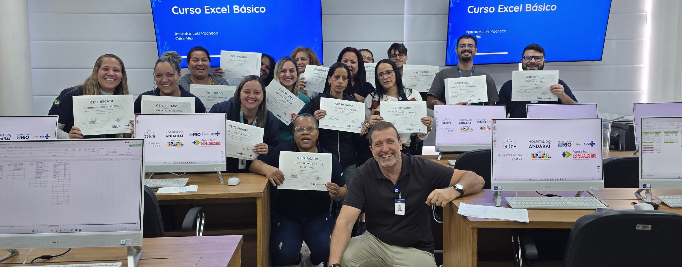 5ª Turma de Excel Básico na OTICS-Rio Andaraí