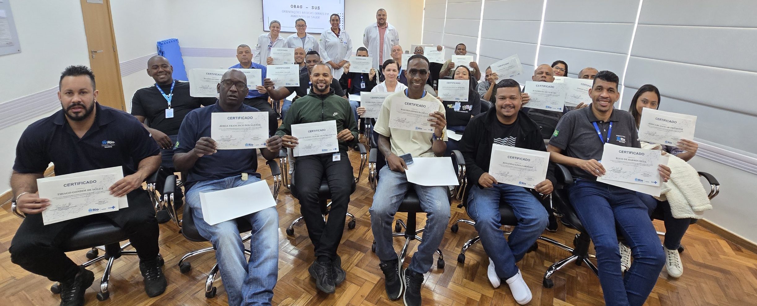 24ª Turma do Curso de Orientações Básicas Gerais em Ambientes de Saúde – OBAG-SUS no Hospital do Andaraí