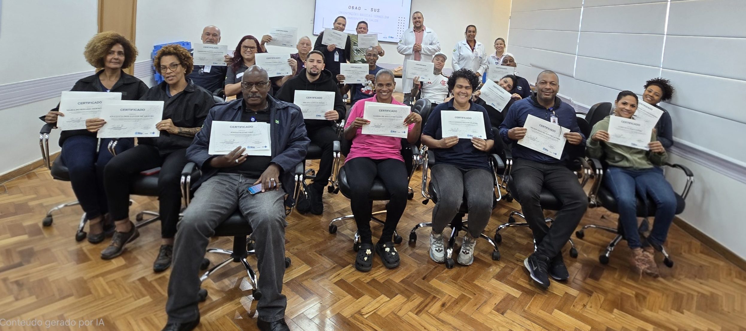 25ª Turma do Curso de Orientações Básicas Gerais em Ambientes de Saúde – OBAG-SUS no Hospital do Andaraí
