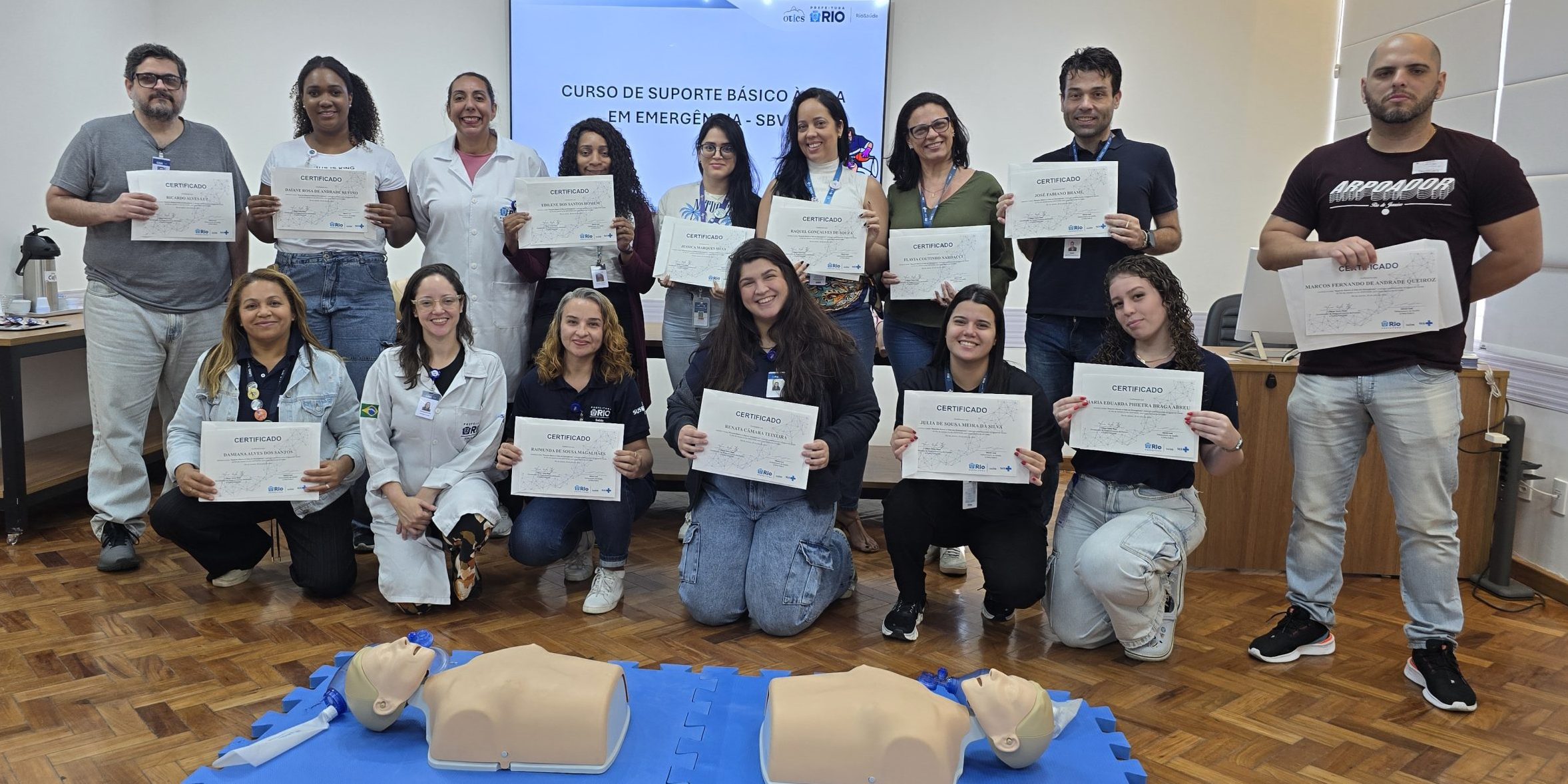 79ª Turma do Curso de Suporte Básico à Vida em Emergência (SBVE) na OTICS Andaraí