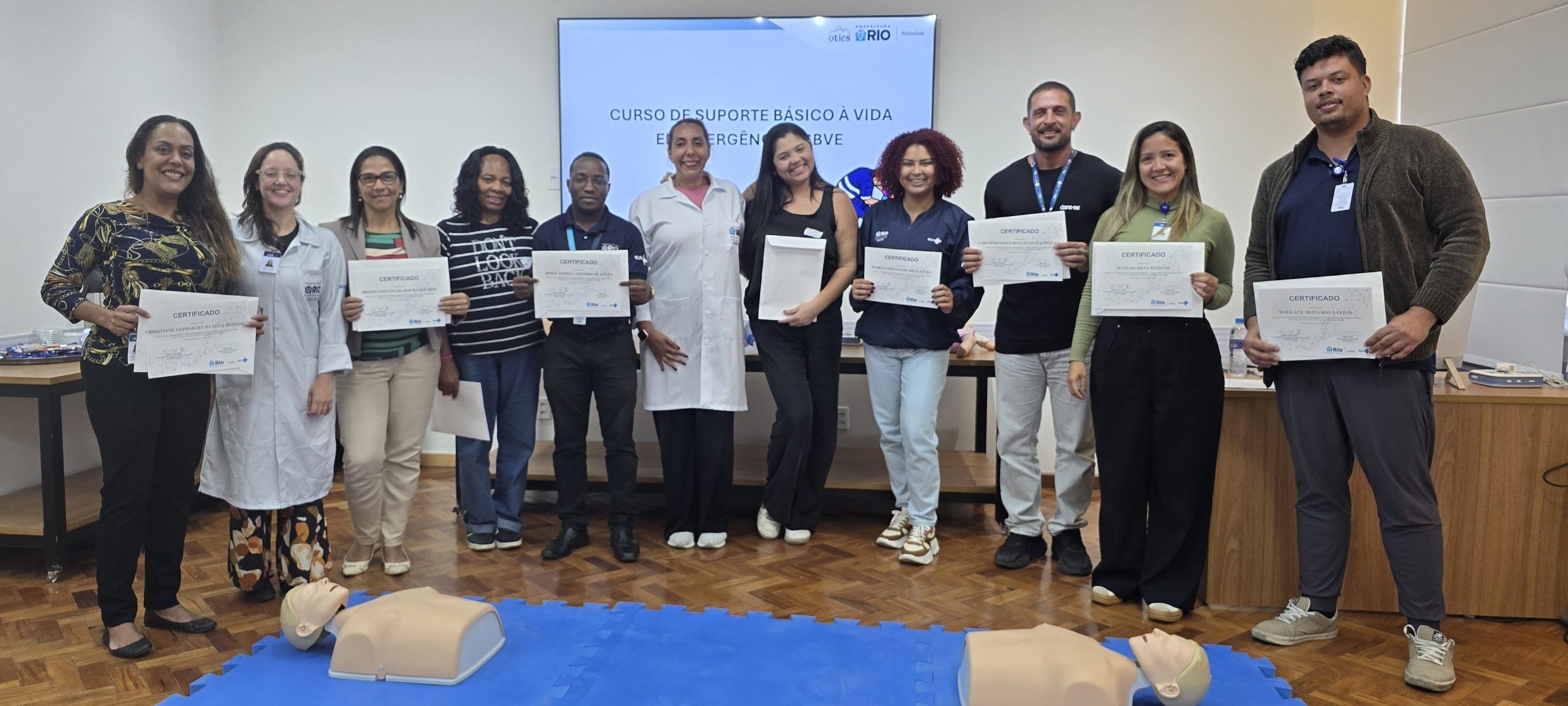80ª Turma do Curso de Suporte Básico à Vida em Emergência (SBVE) na OTICS Andaraí