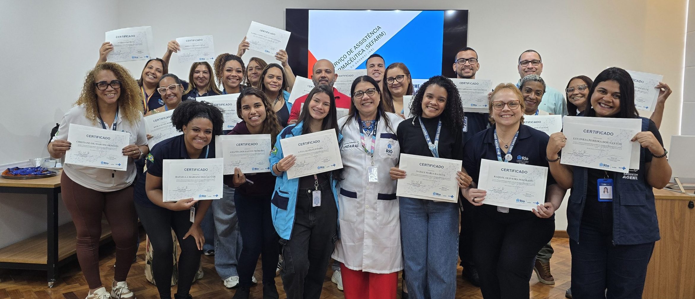 7ª turma sobre Orientações Básicas do Uso Racional de Medicamentos (OBURME) na OTICS Andaraí