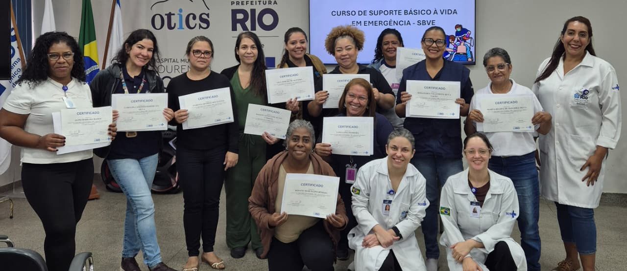74ª Turma do Curso de Suporte Básico à Vida em Emergência (SBVE) na OTICS Lourenço Jorge