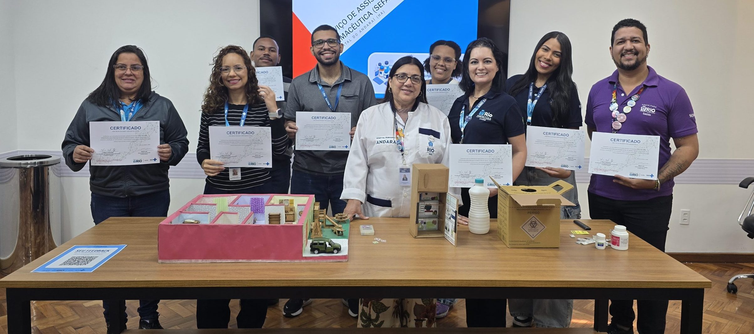 8ª turma do Curso sobre Orientações Básicas do Uso Racional de Medicamentos (OBURME) na OTICS-Rio Andaraí