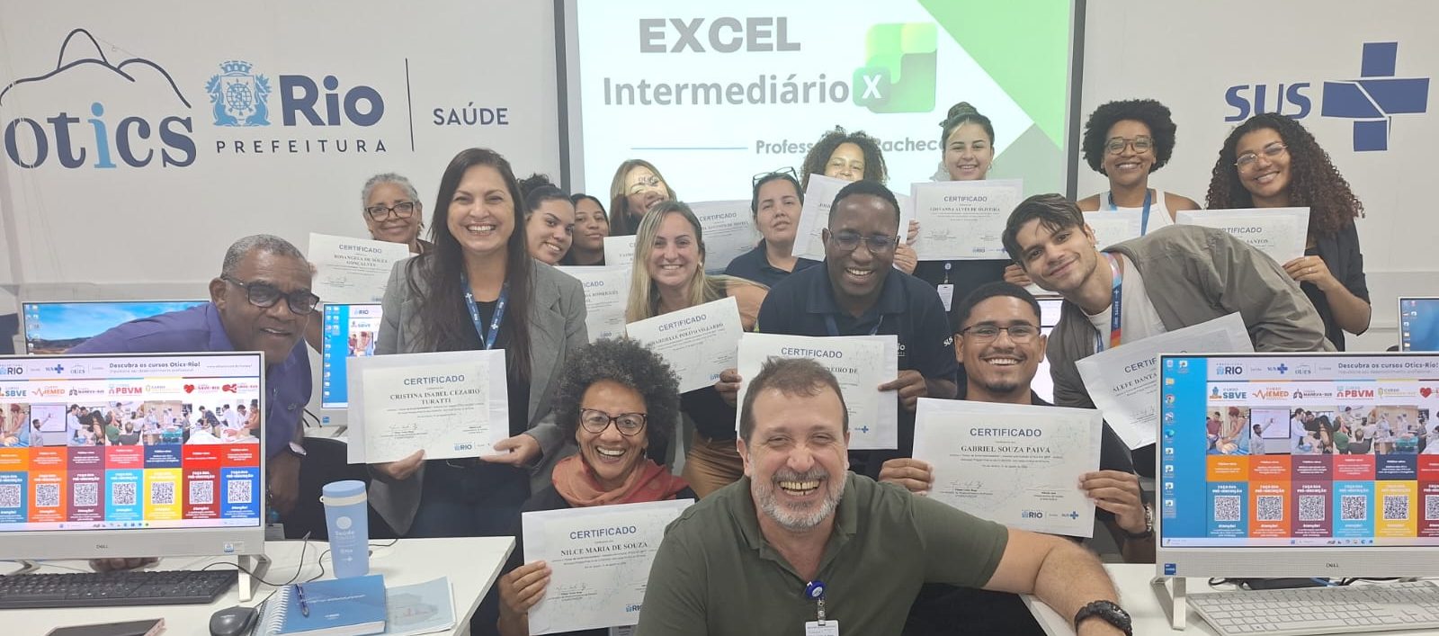 Curso de Excel Intermediário aconteceu na OTICS-Rio Pinel