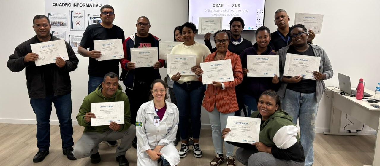 30ª Turma do Curso de Orientações Básicas Gerais em Ambientes de Saúde – OBAG-SUS na OTICS Irajá