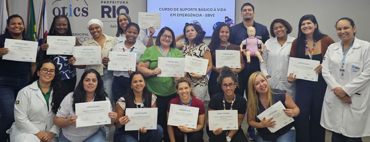 85ª Turma do Curso de Suporte Básico à Vida em Emergência (SBVE) na OTICS Lourenço Jorge