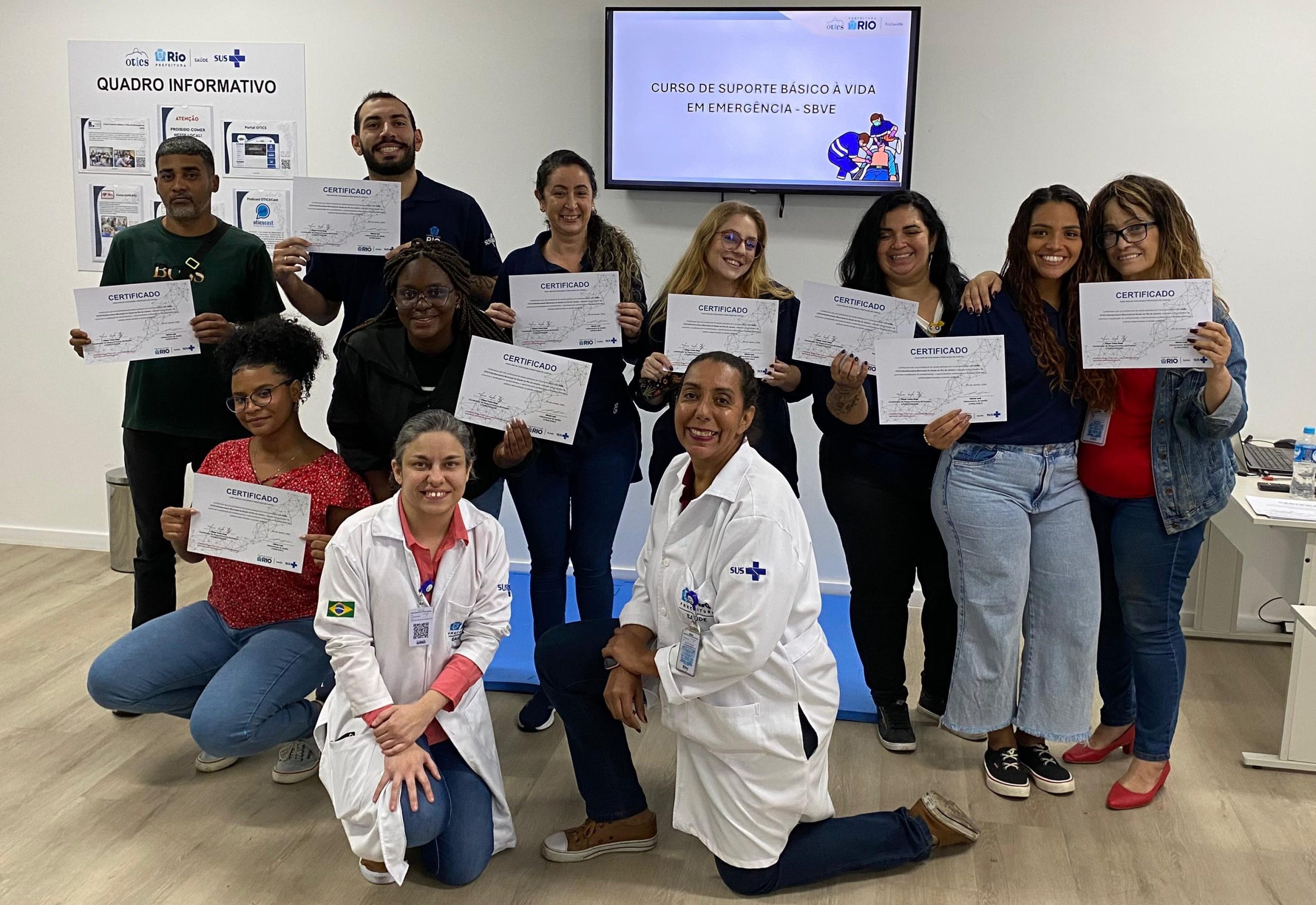 89ª Turma do Curso de Suporte Básico à Vida em Emergência (SBVE) na OTICS Irajá