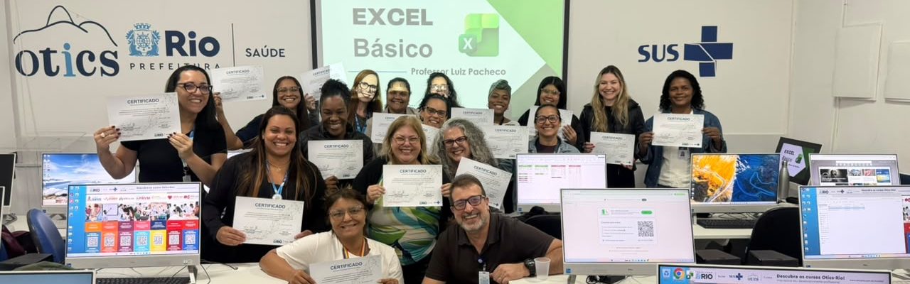 8ª Turma de Excel Básico aconteceu na OTICS-Rio Pinel