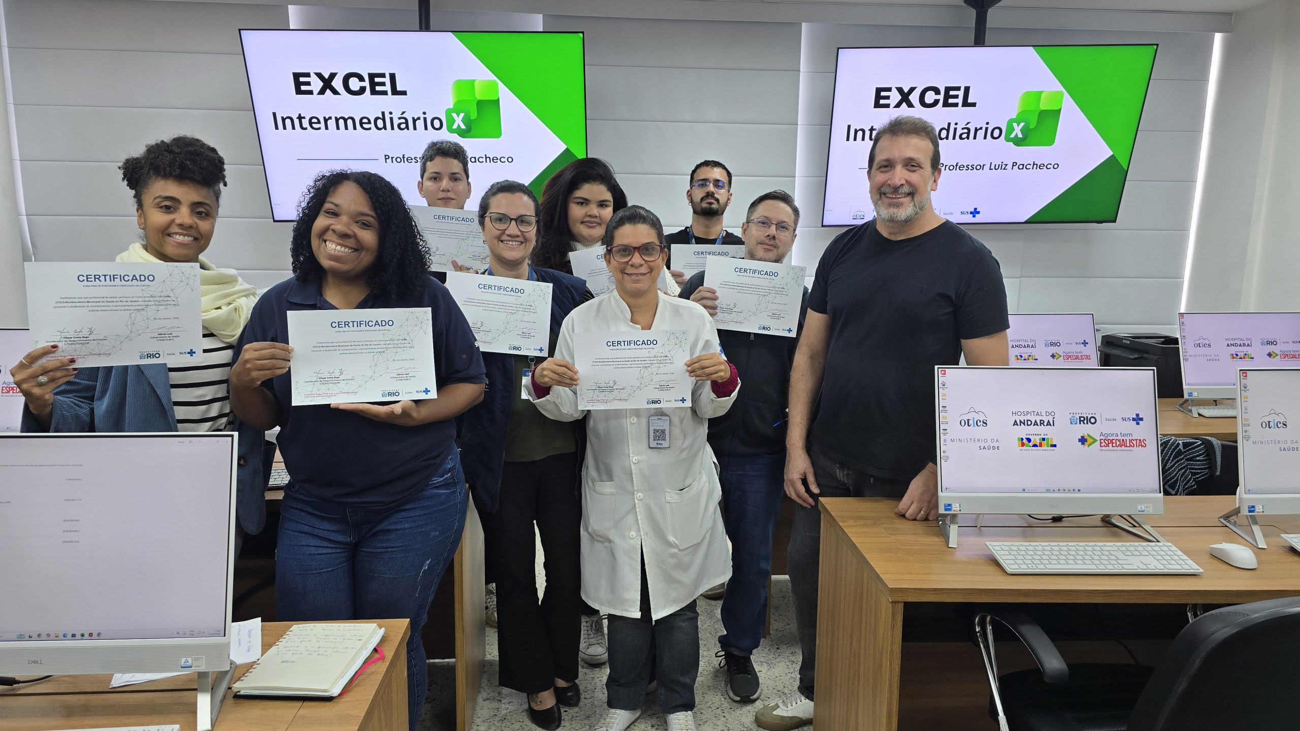 4ª turma de Excel Intermediário de 2026 aconteceu na OTICS-Rio Andaraí