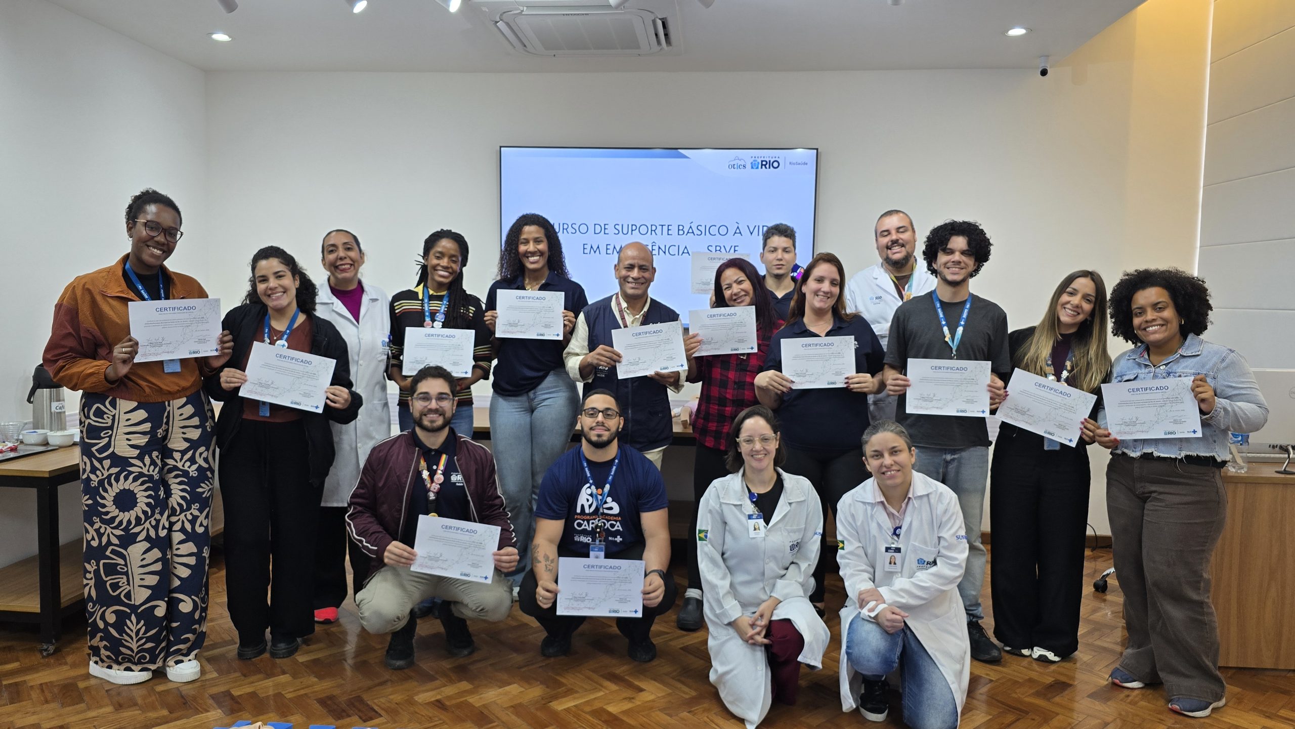 96ª Turma do Curso de Suporte Básico à Vida em Emergência (SBVE) aconteceu na OTICS-Rio Andaraí
