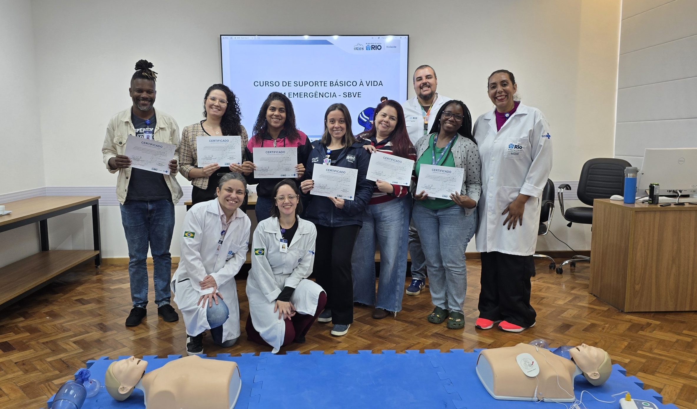 97ª Turma do Curso de Suporte Básico à Vida em Emergência (SBVE) aconteceu na OTICS-Rio Andaraí