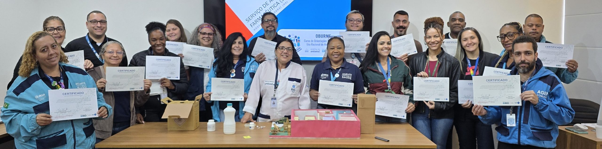 9ª turma do Curso sobre Orientações Básicas do Uso Racional de Medicamentos (OBURME) aconteceu na OTICS-Rio Andaraí