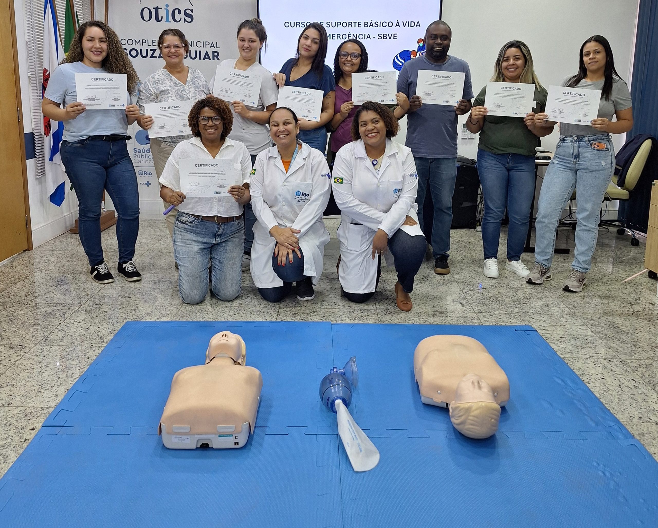 93ª Turma do Curso de Suporte Básico à Vida em Emergência (SBVE) aconteceu na OTICS-Rio Souza Aguiar