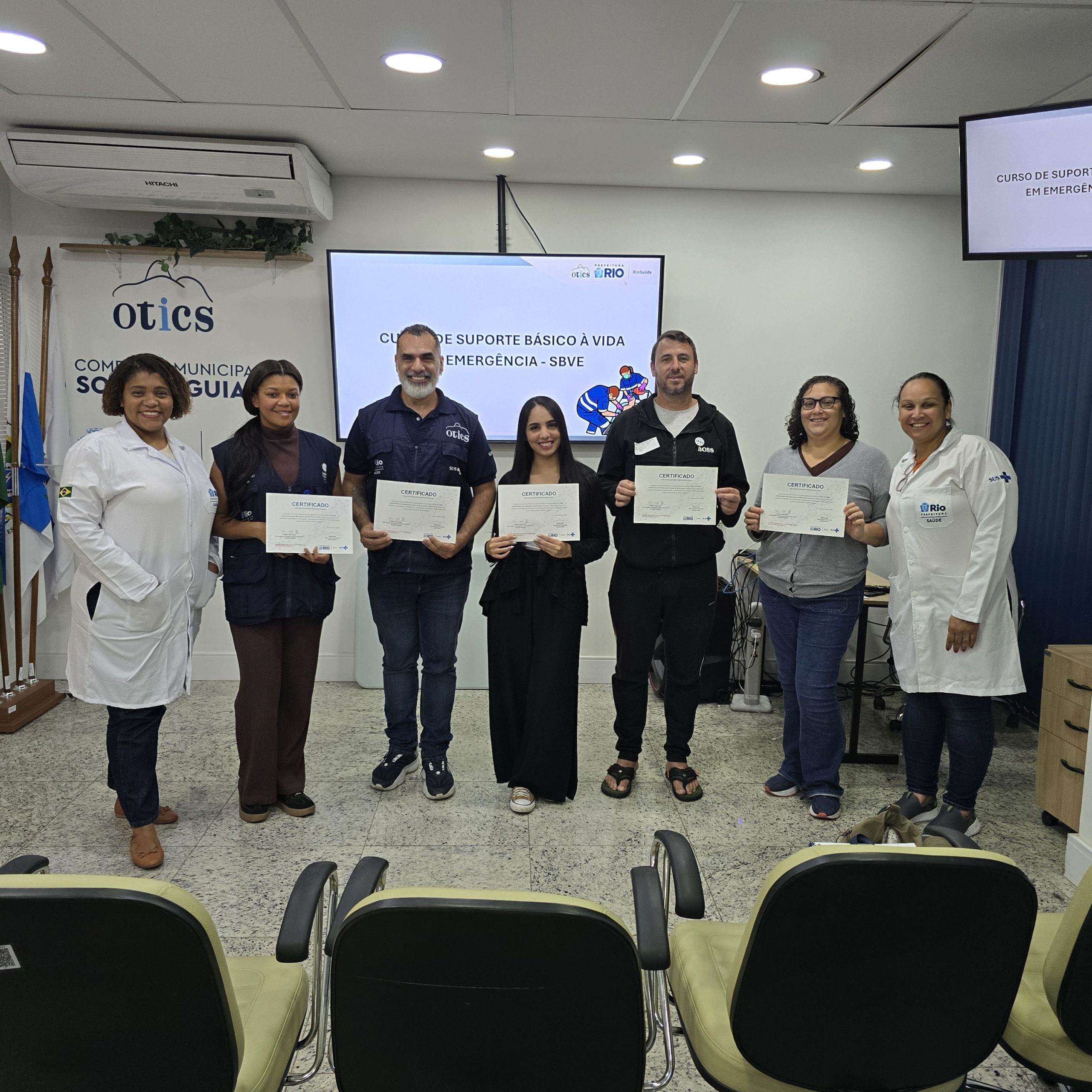 94ª Turma do Curso de Suporte Básico à Vida em Emergência (SBVE) aconteceu na OTICS-Rio Souza Aguiar
