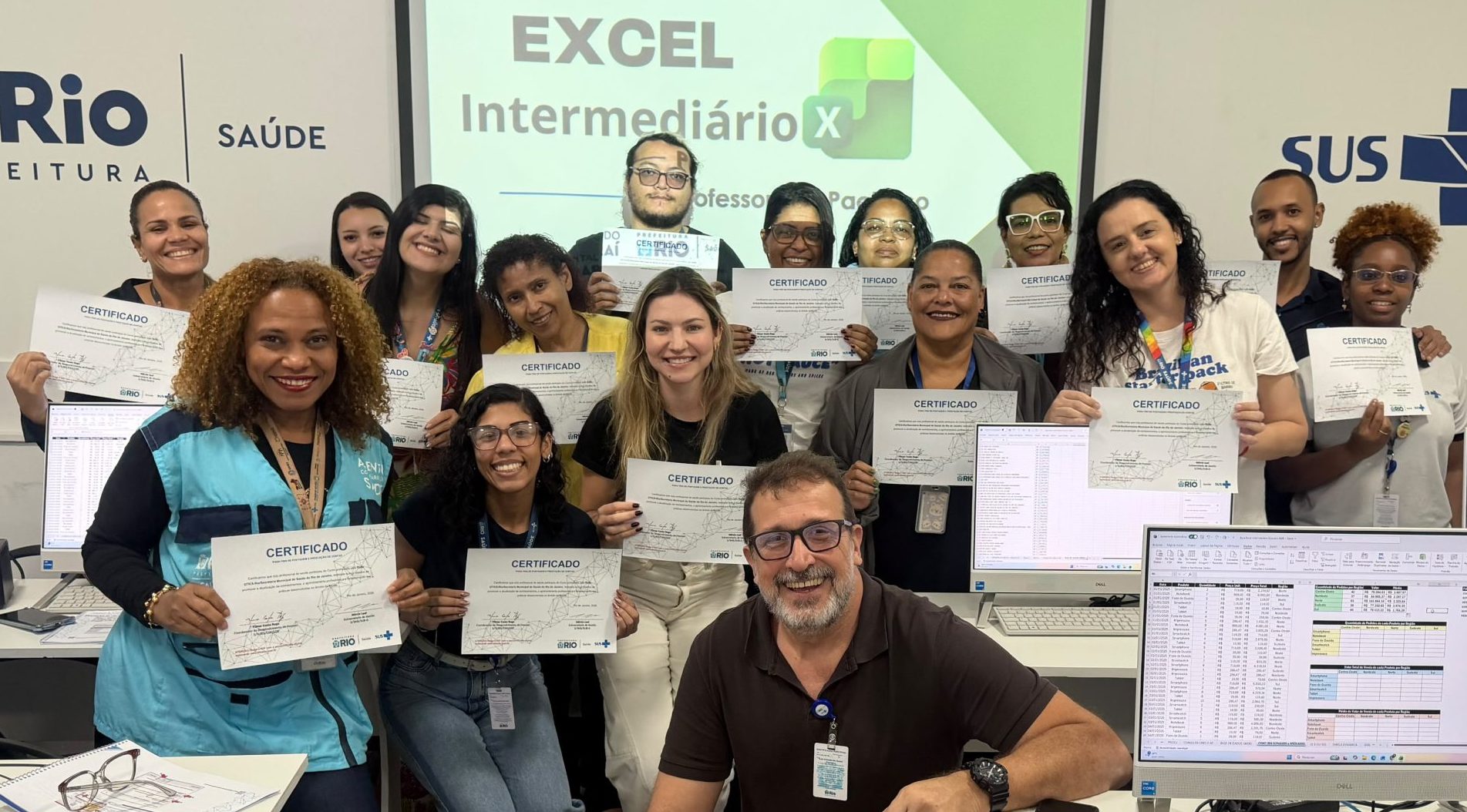 5ª turma de Excel Intermediário de 2026 aconteceu na OTICS-Rio Pinel