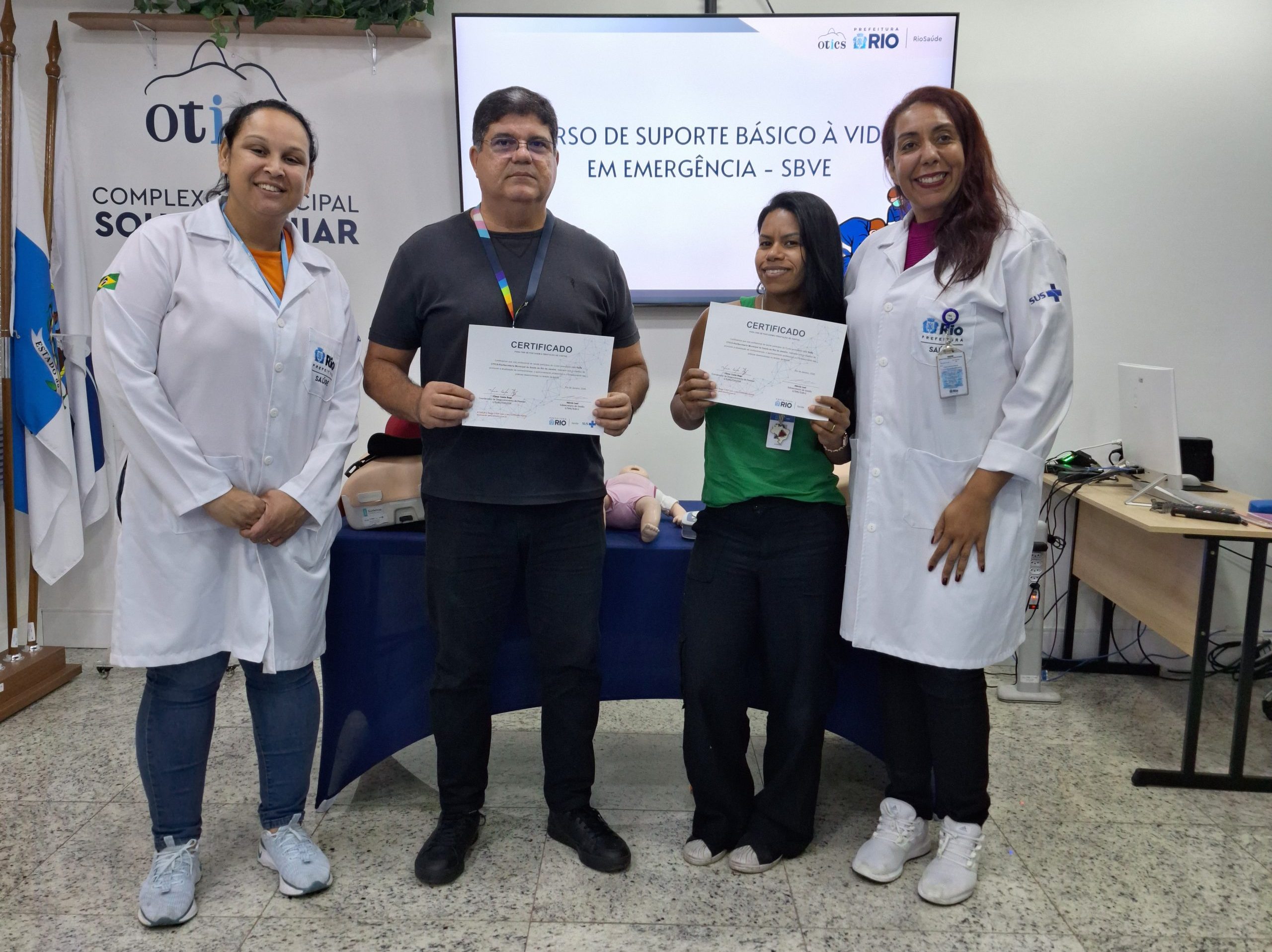 103ª Turma do Curso de Suporte Básico à Vida em Emergência (SBVE) aconteceu na OTICS-Rio Souza Aguiar