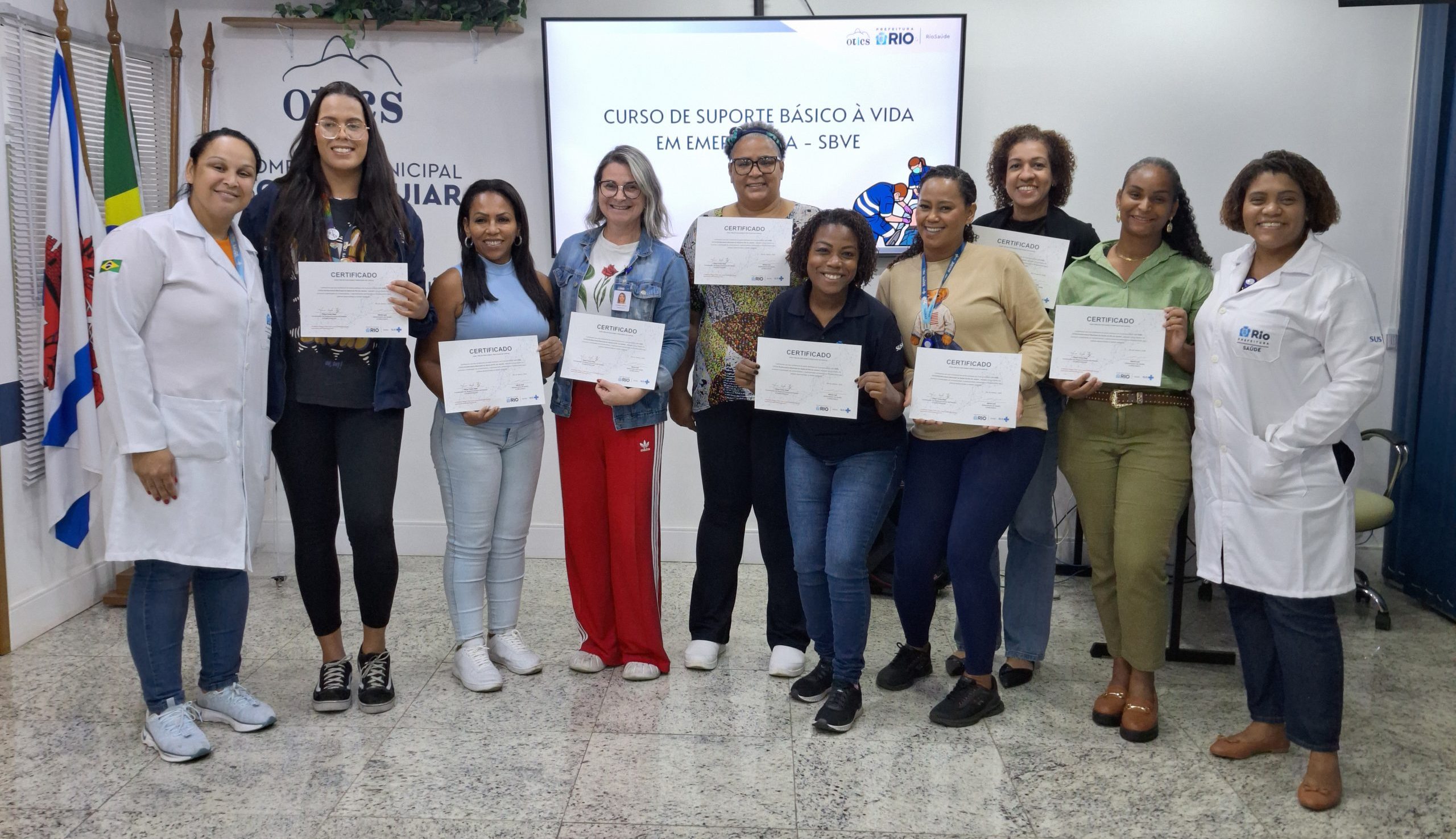 104ª Turma do Curso de Suporte Básico à Vida em Emergência (SBVE) aconteceu na OTICS-Rio Souza Aguiar