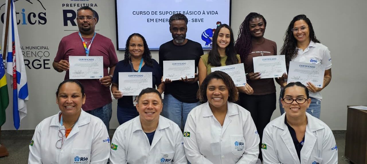109ª Turma do Curso de Suporte Básico à Vida em Emergência (SBVE) na OTICS Lourenço Jorge