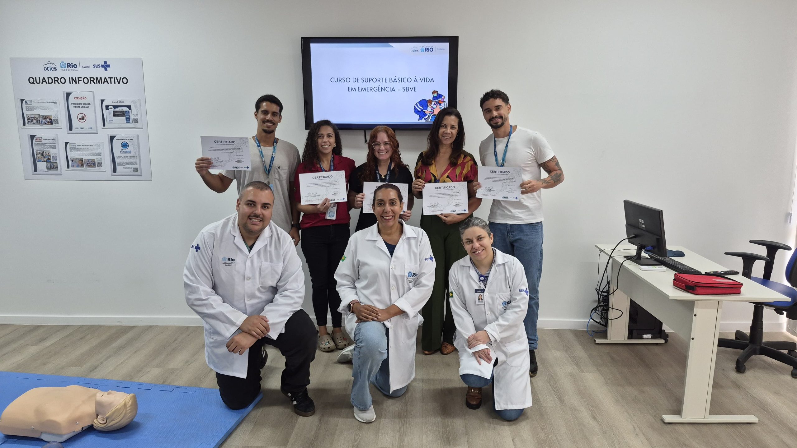 108ª Turma do Curso de Suporte Básico à Vida em Emergência (SBVE) na OTICS Irajá